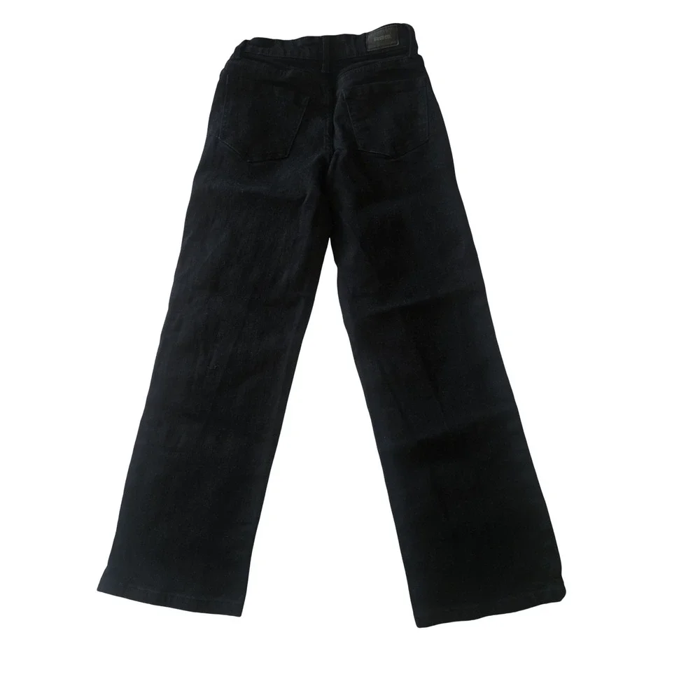 RSQ Straight Leg Black Jeans Boys Size 12 Cotton Blend Stretch Denim